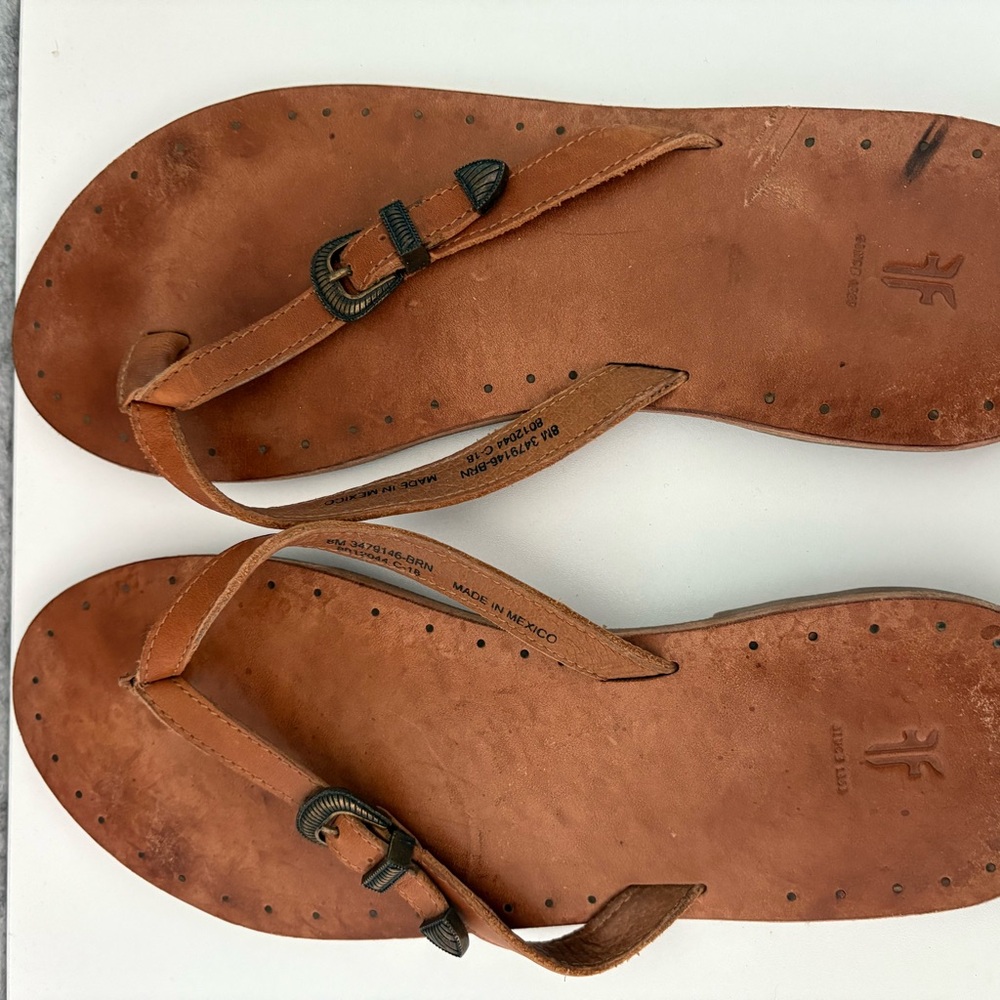 Leather Sandals with Buckle by Frye